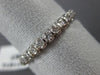 ANTIQUE .72CT ROUND OLD MINE DIAMOND 18KT WHITE GOLD SQUARE ETERNITY RING #11514