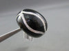 ESTATE LARGE .40CT DIAMOND & AAA ONYX 18KT WHITE GOLD COCKTAIL RING 17mm