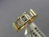 ANTIQUE .76CT ASSCHER DIAMOND 14KT YELLOW GOLD PAST PRESENT FUTURE RING #22009