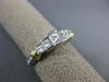 ESTATE .90CT PRINCESS CUT DIAMOND  14K 2 TONE GOLD PYRAMID ENGAGEMENT RING #9222