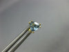 ESTATE .90CT AAA AQUAMARINE 14KT YELLOW GOLD 3D TRILLION STUD EARRINGS #25206