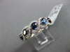 ESTATE 1.57CT DIAMOND & AAA SAPPHIRE 18K WHITE GOLD 3D INFINITY ANNIVERSARY RING