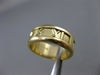 ESTATE TIFFANY & CO. 1995 18KT YELLOW GOLD ATLAS ROMAN NUMERALS RING BAND #25113