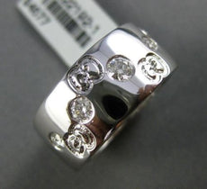ESTATE WIDE .45CT DIAMOND 18K WHITE GOLD 5 STONE ETOILE WEDDING ANNIVERSARY RING