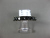 ESTATE 1.44CT BLACK DIAMOND 14K WHITE GOLD 3/4 ETERNITY WEDDING ANNIVERSARY RING