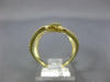 ESTATE LARGE .50CT DIAMOND 14KT YELLOW GOLD SEMI ETERNITY DOUBLE LOVE KNOT RING