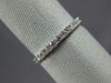 ESTATE .75CT ROUND DIAMOND 18K WHITE GOLD 3D ETERNITY WEDDING ANNIVERSARY RING