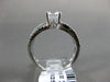 ESTATE 1.36CT DIAMOND & AAA SAPPHIRE 14K WHITE GOLD 3D MULTI ROW ENGAGEMENT RING