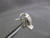 ESTATE .63CT ROUND DIAMOND 14KT WHITE GOLD DOUBLE SIDED PAVE CLIP ON EARRINGS