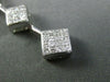 ESTATE .60CT DIAMOND 14KT WHITE GOLD 3D SQUARE INVISIBLE JOURNEY PENDANT #21222