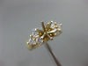 ESTATE .75CT DIAMOND 14KT YELLOW GOLD ROUND TRIANGULAR SEMI MOUNT ENGAEMENT RING