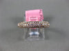 ESTATE .80CT PINK DIAMOND 18KT ROSE GOLD PAVE CLASSIC ETERNITY ANNIVERSARY RING