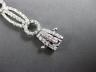 ESTATE WIDE .96CT DIAMOND 14KT WHITE GOLD CLASSIC CIRCLE OF LIFE TENNIS BRACELET