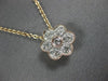 ESTATE .42CT DIAMOND 14K ROSE GOLD CLASSIC FLOWER FILIGREE BY THE YARD PENDANT