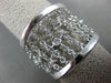 ESTATE WIDE .16CT DIAMOND 14KT WHITE GOLD DIAMOND BY THE YARD FLEXIBLE LOVE RING