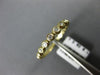 ESTATE .13CT DIAMOND 14KT YELLOW GOLD 3D BEZEL 7 STONE WEDDING ANNIVERSARY RING