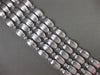 ESTATE EXTRA LARGE 1.80CT DIAMOND 14KT WHITE GOLD 3D BY THE YARD TENNIS BRACELET