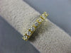 ESTATE .30CT DIAMOND 14K YELLOW GOLD 3D SEVEN STONE PRONG ANNIVERSARY RING #6431