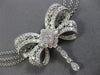 LARGE 2.20CT DIAMOND 18K WHITE GOLD HANDCRAFTED FILIGREE BY THE YARD NECKLACE