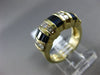 ESTATE WIDE 1.95CT DIAMOND & SAPPHIRE 14KT YELLOW GOLD 3D MULTI ROW WEDDING RING
