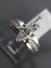 ESTATE .73CT MARQUISE CUT DIAMOND 14KT WHITE GOLD CLASSIC ENGAGEMENT RING #15442