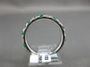ESTATE 1.06CT DIAMOND & AAA EMERALD 14KT WHITE GOLD COMFORT FIT ANNIVERSARY RING