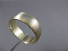 ESTATE 14KT WHITE & YELLOW GOLD MATTE HANDCRAFTED WEDDING BAND RING 7mm #23226