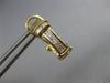 .50CT DIAMOND 14KT YELLOW GOLD 3D PRINCESS & BAGUETTE UMBRELLA HANGING EARRINGS