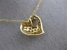 ESTATE .40CT DIAMOND 14KT YELLOW GOLD 3D CLASSIC PUFFED HEART PENDANT #22986