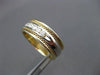 ESTATE .60CT DIAMOND 14K YELLOW & WHITE GOLD 7 STONE MEN ANNIVERSARY RING #20336