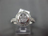 ESTATE WIDE .65CT DIAMOND 14KT WHITE GOLD 3D ROUND CLUSTER FRIENDSHIP LOVE RING