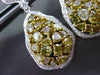 ESTATE LARGE GIA 9.55CT WHITE & YELLOW DIAMOND 18KT 2 TONE GOLD HANGING EARRINGS