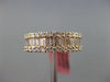 ESTATE WIDE 1.23CT DIAMOND 18KT ROSE GOLD SEMI ETERNITY WEDDING ANNIVERSARY RING