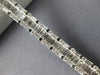 ESTATE 4.81CT ROUND & BAGUETTE DIAMOND 18K WHITE GOLD 3D CLASSIC TENNIS BRACELET