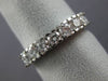 ANTIQUE WIDE .90CT DIAMOND 14KT WHITE GOLD 3D 7 STONE ANNIVERSARY RING #16369