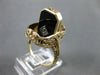 ANTIQUE WIDE .03CT DIAMOND 14K YELLOW GOLD LADY CAMEO REVERSIBLE RING  #26428