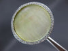 ESTATE LARGE .36CT DIAMOND & MOTHER OF PEARL 14KT WHITE GOLD CIRCLE OF LIFE RING
