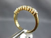 ESTATE .80CT DIAMOND 14KT YELLOW GOLD 3D 5 STONE CHANNEL ANNIVERSARY RING #17285