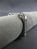 ANTIQUE .60CT DIAMOND 18K WHITE GOLD 3D FILIGREE ETERNITY ANNIVERSARY RING #6061