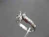 ESTATE .30CT DIAMOND 18KT WHITE GOLD 3D ETOILE SEMI MOUNT ENGAGEMENT RING #11506
