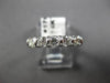 ESTATE .70CT DIAMOND 14KT WHITE GOLD 5 STONE ROUND ANNIVERSARY RING #17047