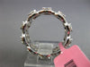 ESTATE LARGE 1.96CT DIAMOND 18KT WHITE GOLD 3D ETERNITY WEDDING ANNIVERSARY RING