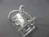 ESTATE EXTRA LARGE .80CT DIAMOND 14K WHITE GOLD 3D LOVE KNOT FRIENDSHIP FUN RING