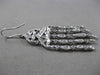 ESTATE LARGE 1.50CT DIAMOND 14KT WHITE GOLD CHANDELIER FILIGREE HANGING EARRINGS