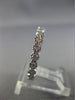 ESTATE .47CT DIAMOND 14KT WHITE GOLD FILIGREE ETERNITY ANNIVERSARY RING #25988