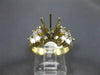 ESTATE .90CT DIAMOND 14KT YELLOW GOLD PRINCESS SEMI MOUNT ENGAGEMENT RING #16536