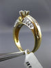 ESTATE 1.20CT ROUND & BAGUETTE DIAMOND 14KT YELLOW GOLD CLASSIC ENGAGEMENT RING