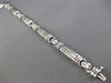 ESTATE WIDE 2.54CT DIAMOND 14KT WHITE GOLD 2 ROW CHANNEL ETOILE TENNIS BRACELET