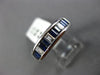 ESTATE 1.18CT DIAMOND & AAA SAPPHIRE 18KT WHITE GOLD CHANNEL ANNIVERSARY RING