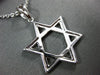 ESTATE .87CT DIAMOND 18KT WHITE GOLD 3D PAVE STAR OF DAVID FLOATING FUN PENDANT